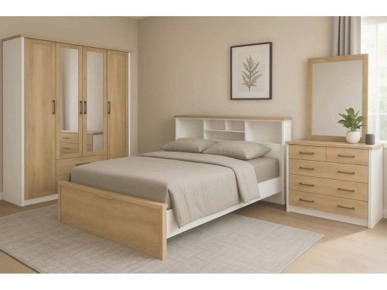 CHAMBRE A COUCHER 4 PORTES  2 TIROIRS MASON