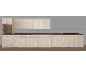 Ensemble meubles de cuisine particules